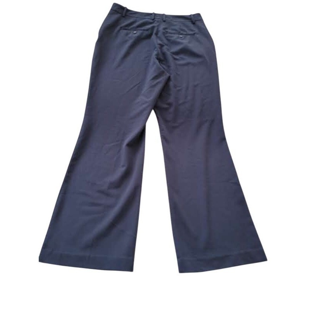 Worthington Wide Leg Trousers Navy Work Pants Womens 12 Fits W 29-31 - Picture 3 of 10